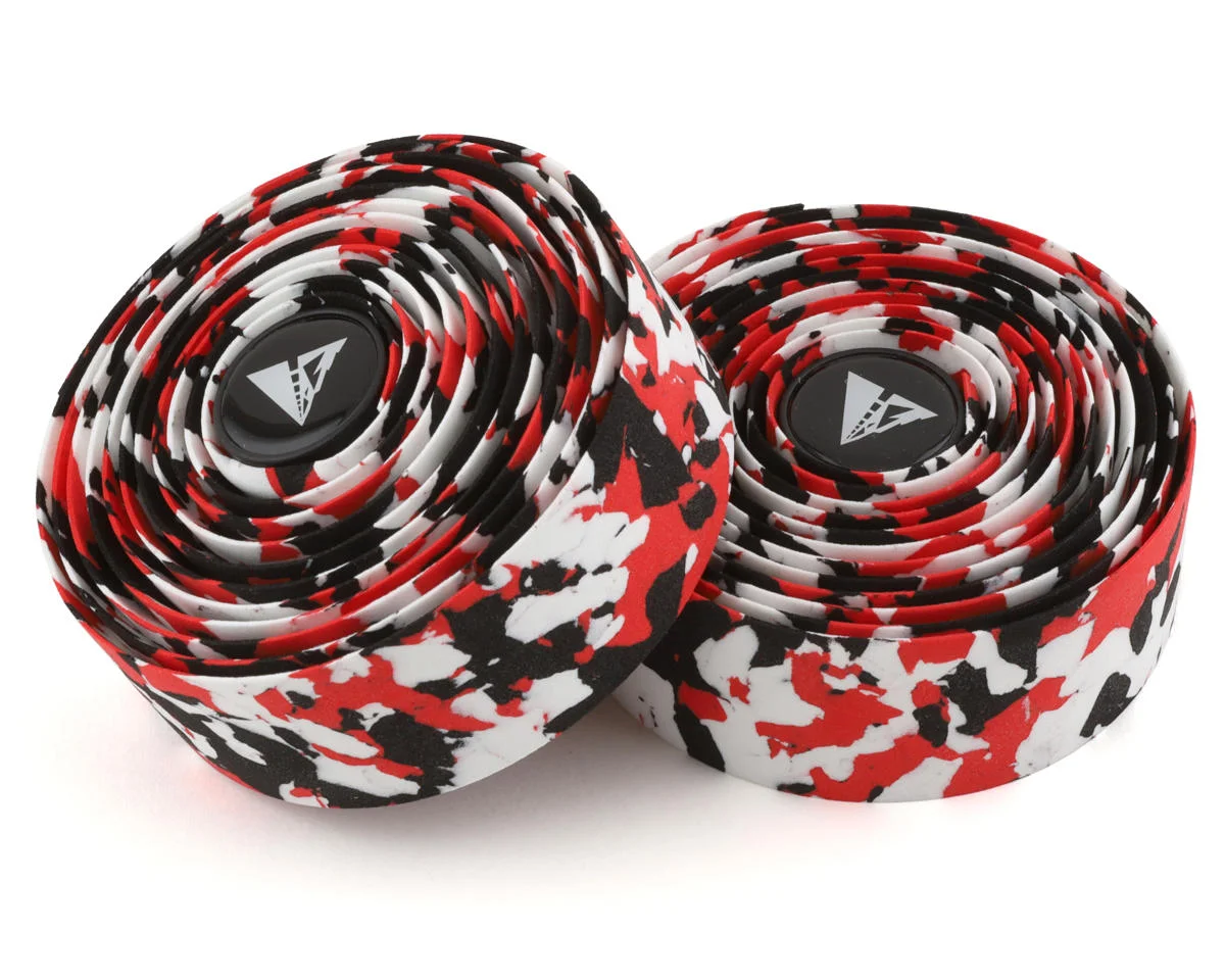 Profile Design Cork Handlebar Tape (Black/Red/White Splash)